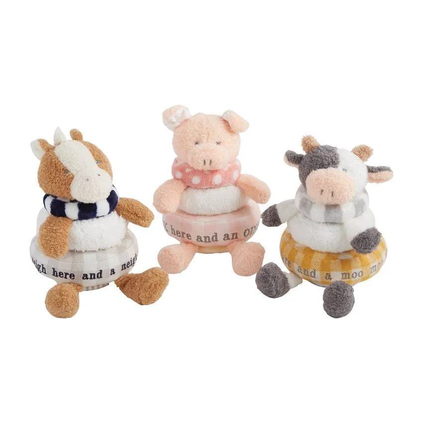 Mud Pie Farmhouse Stackable Plush