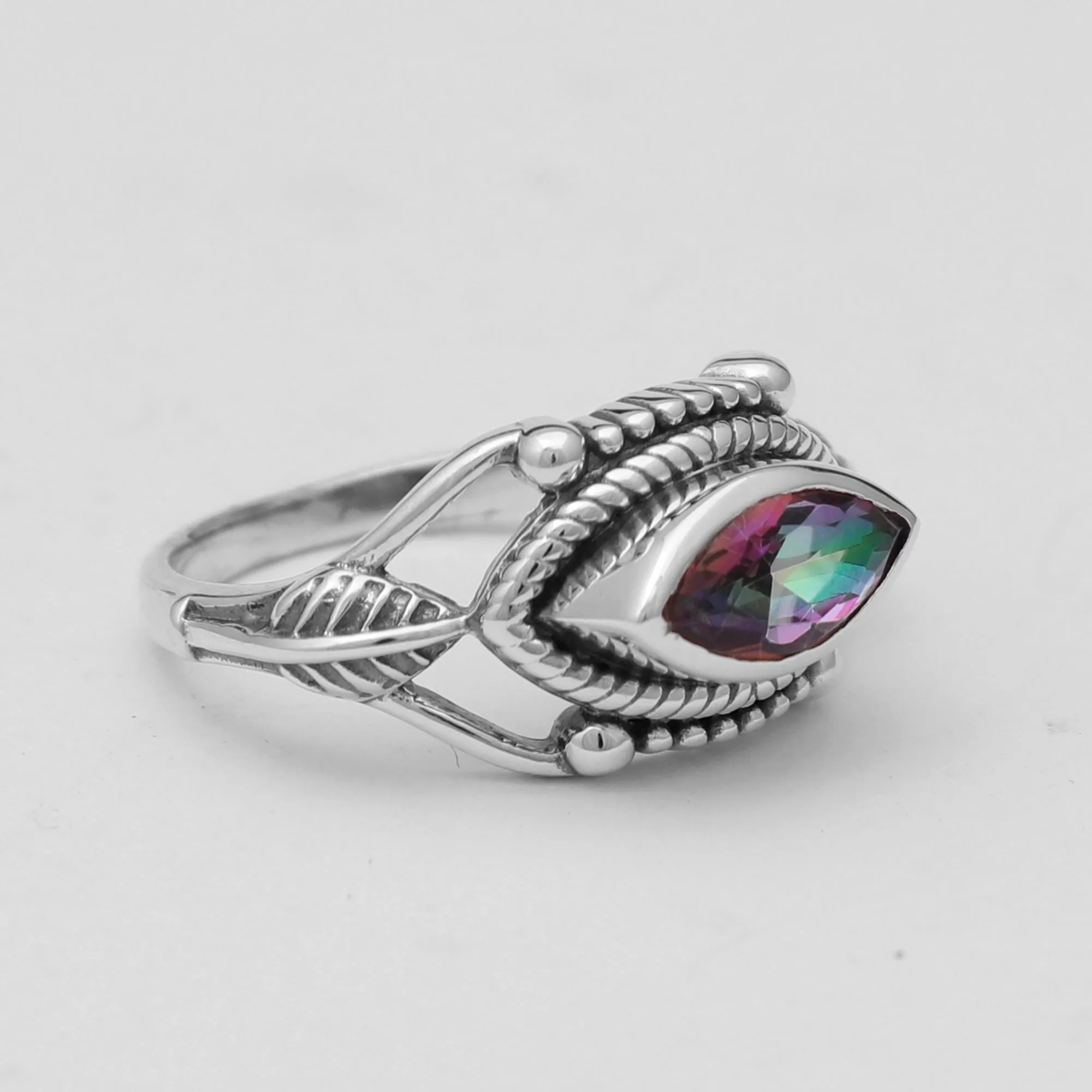 Mystic Quartaz Silver Rings