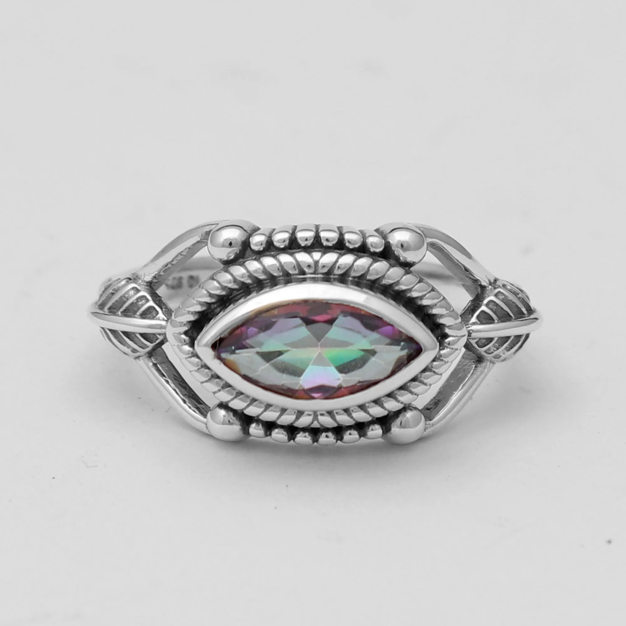 Mystic Quartaz Silver Rings