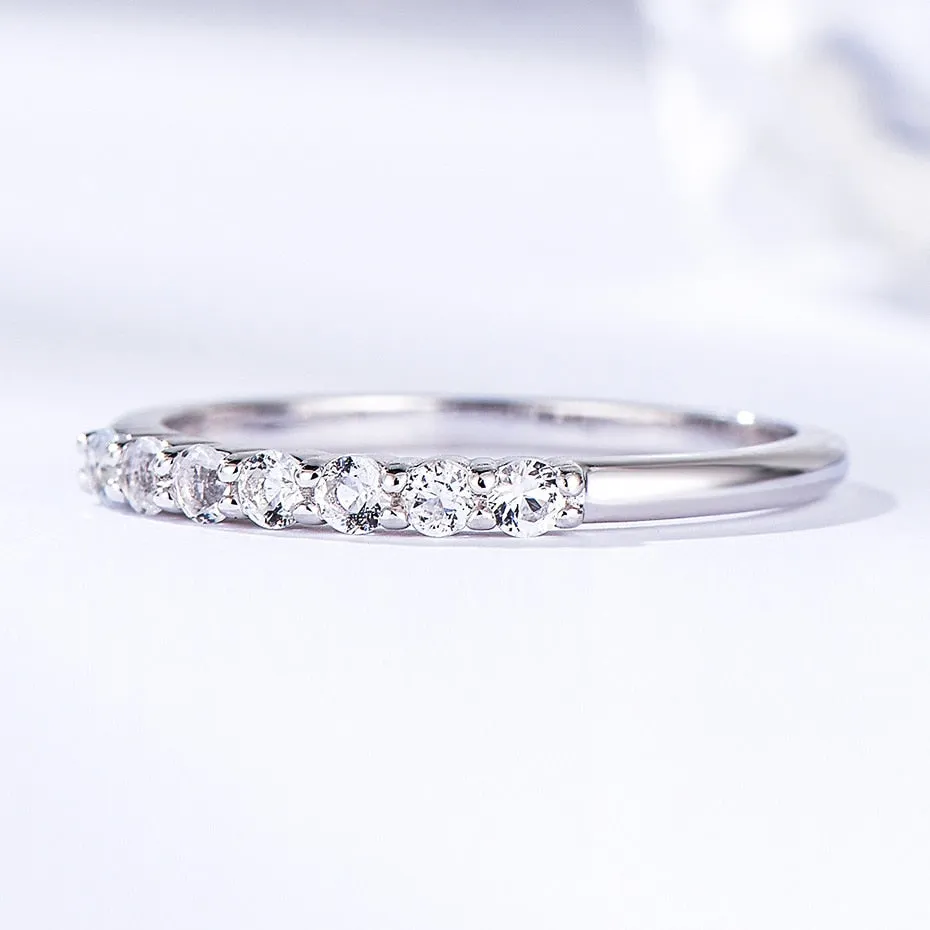 Natural Moissanite Gemstone Ring for Women 925 Sterling Silver