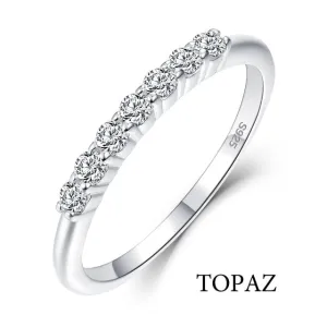 Natural Moissanite Gemstone Ring for Women 925 Sterling Silver