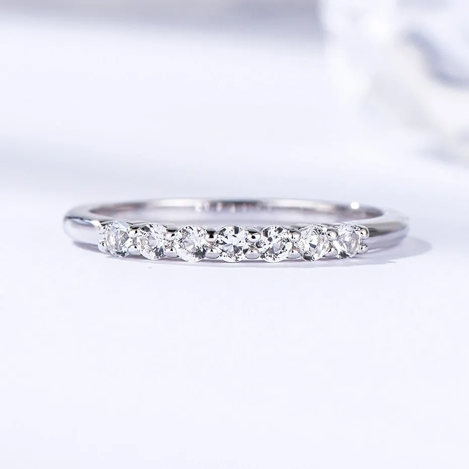 Natural Moissanite Gemstone Ring for Women 925 Sterling Silver