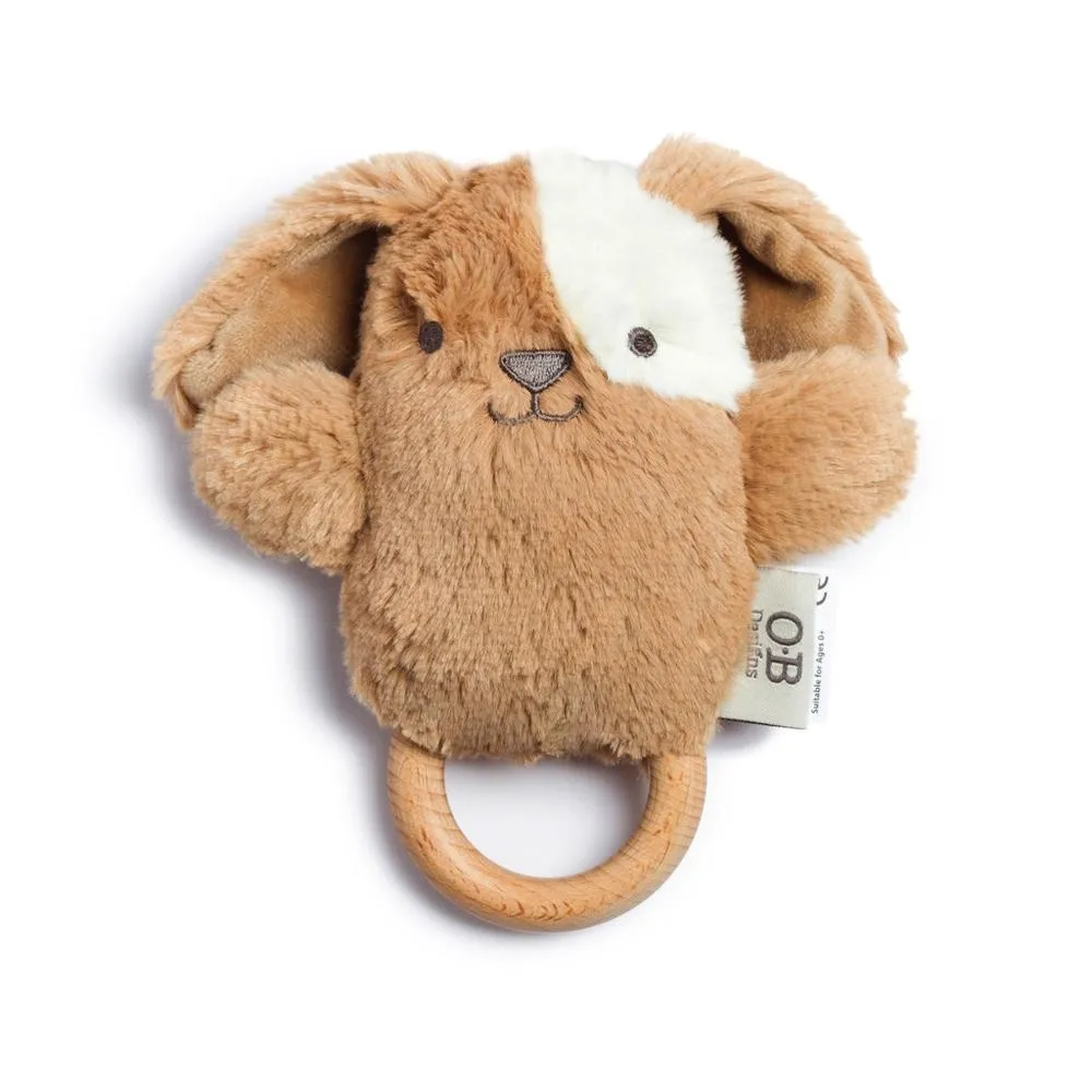 O.B. Designs Dingaring Duke Dog Wooden Teether