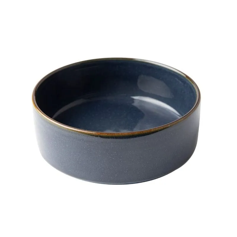 Omada Flat Stackable Cereal Bowl Blue OM-0000052