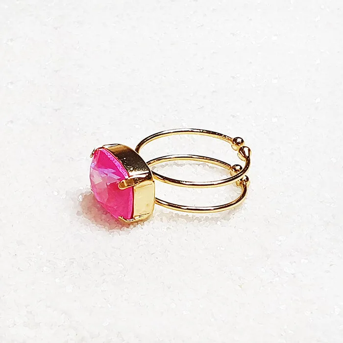 Orson Hot Pink Crystal Ring