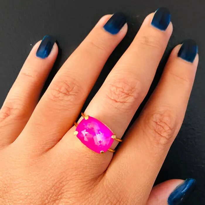 Orson Hot Pink Crystal Ring