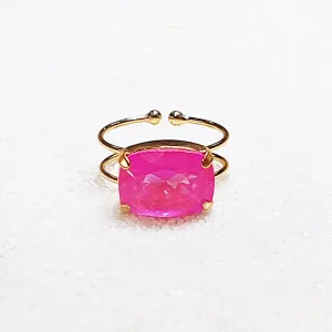 Orson Hot Pink Crystal Ring