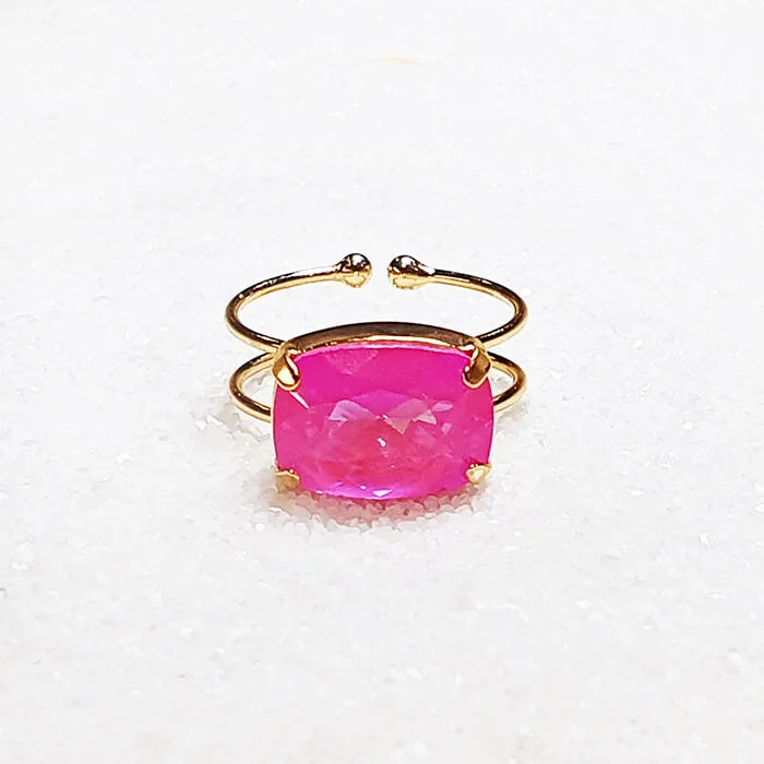 Orson Hot Pink Crystal Ring