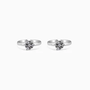 Oxidised Silver Mansi Toe Rings