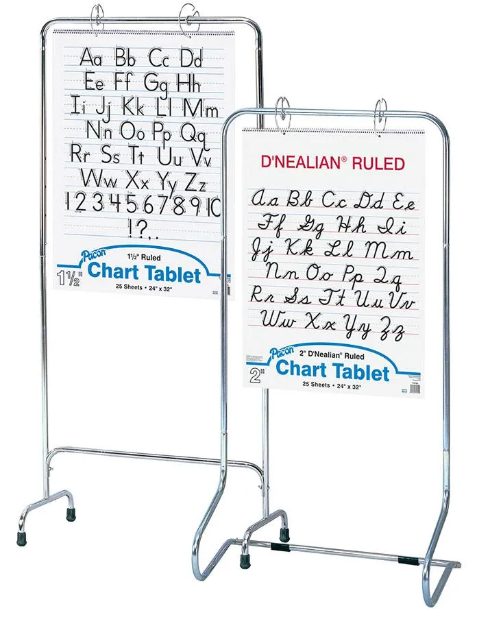 Pacon Chart Stand, 50" Non-Adjustable