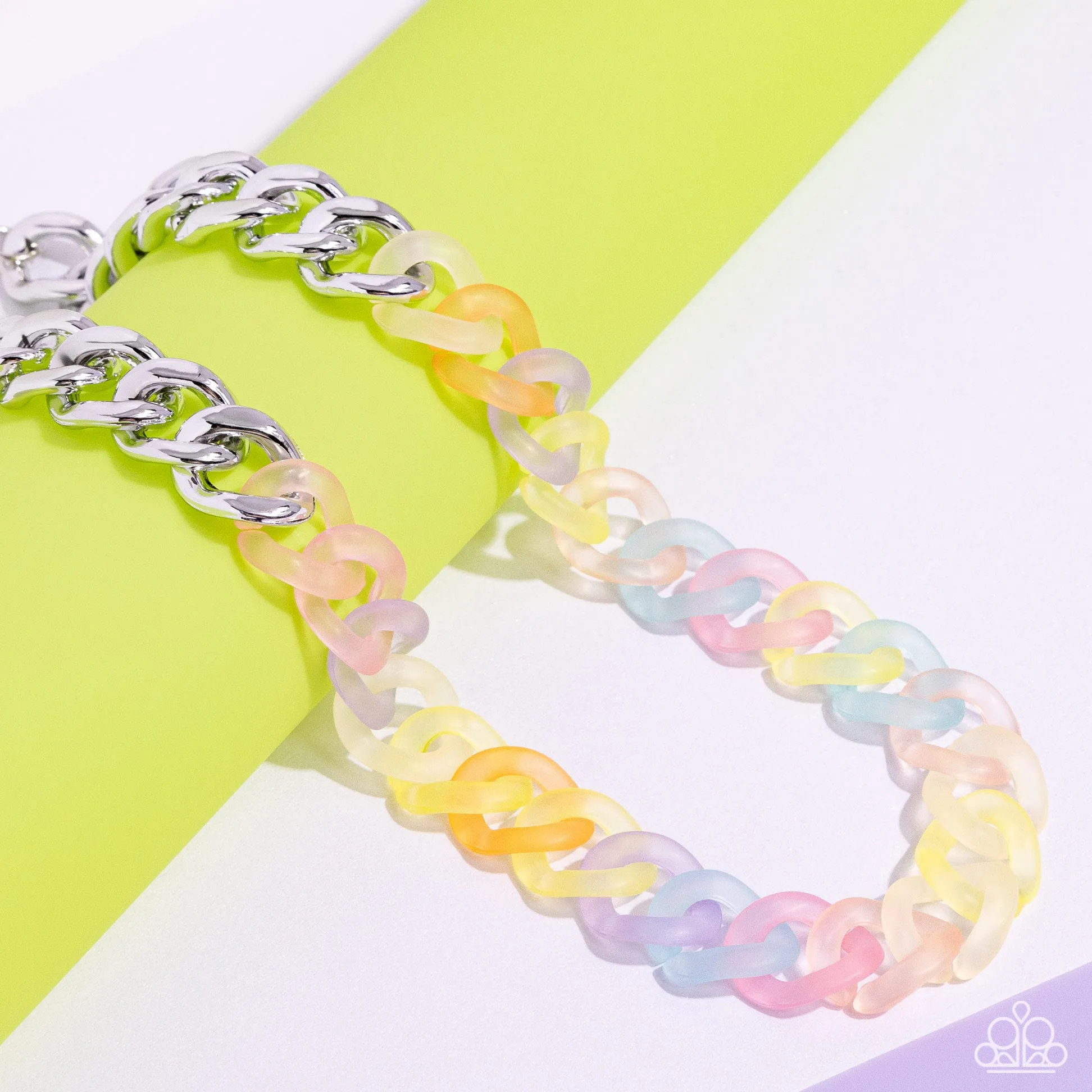 Paparazzi Rainbow Ragtime Necklace Multi
