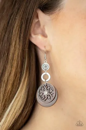 Paparazzi Royal Marina - Brown - Earrings