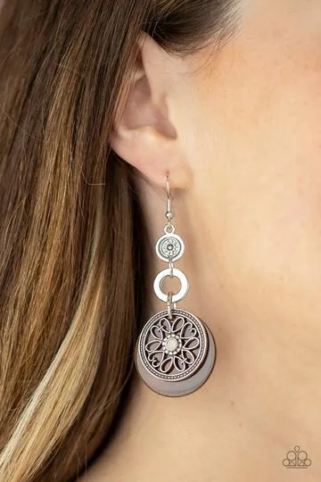 Paparazzi Royal Marina - Brown - Earrings
