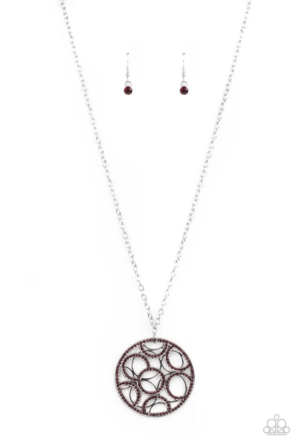 Paparazzi - Thanks A MEDALLION - Purple Necklace & Earrings