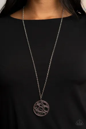 Paparazzi - Thanks A MEDALLION - Purple Necklace & Earrings