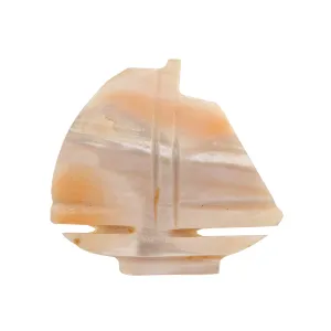 Peach shell boat ring