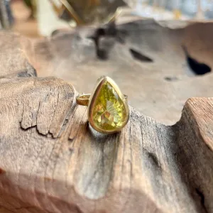 Peridot Ring in Gold