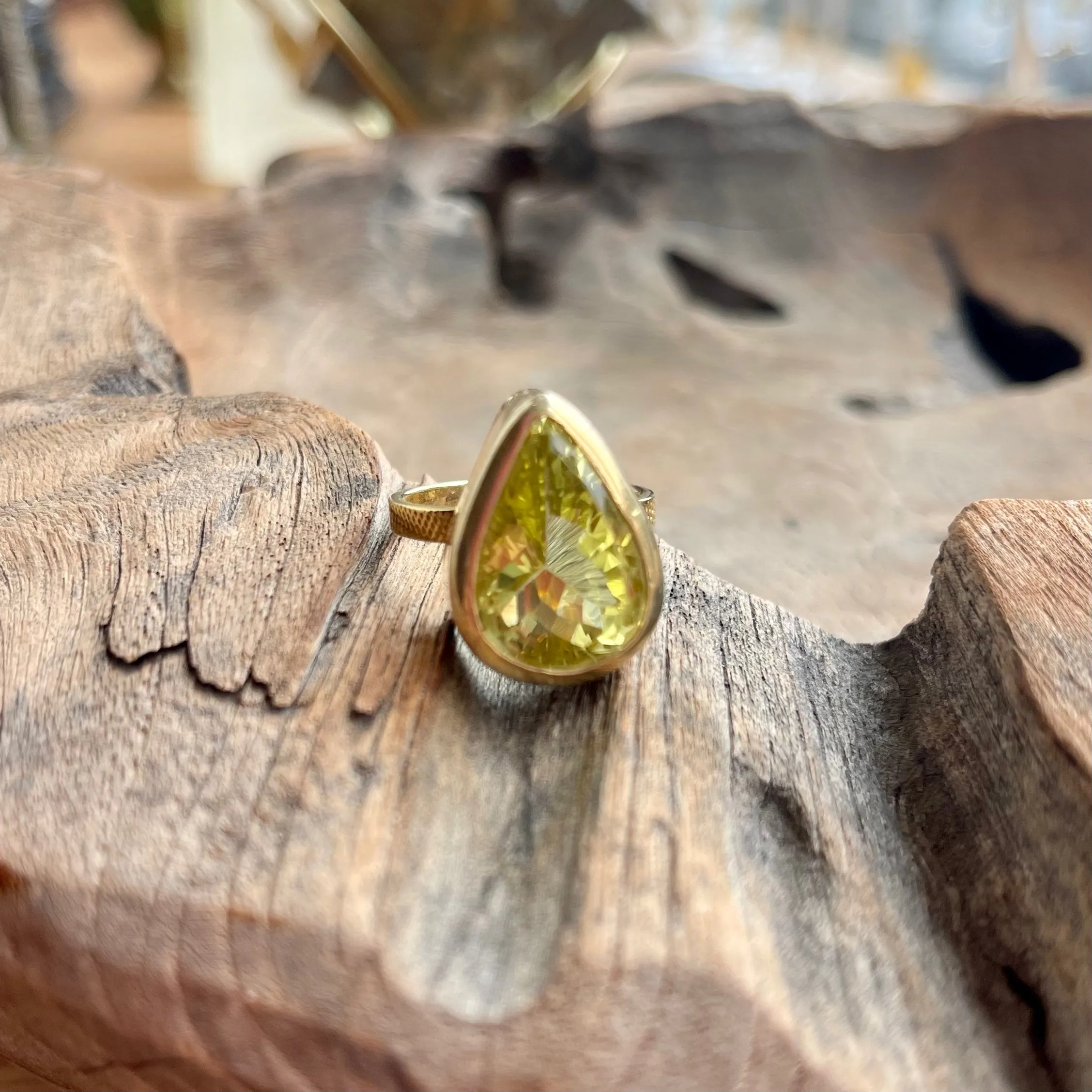 Peridot Ring in Gold