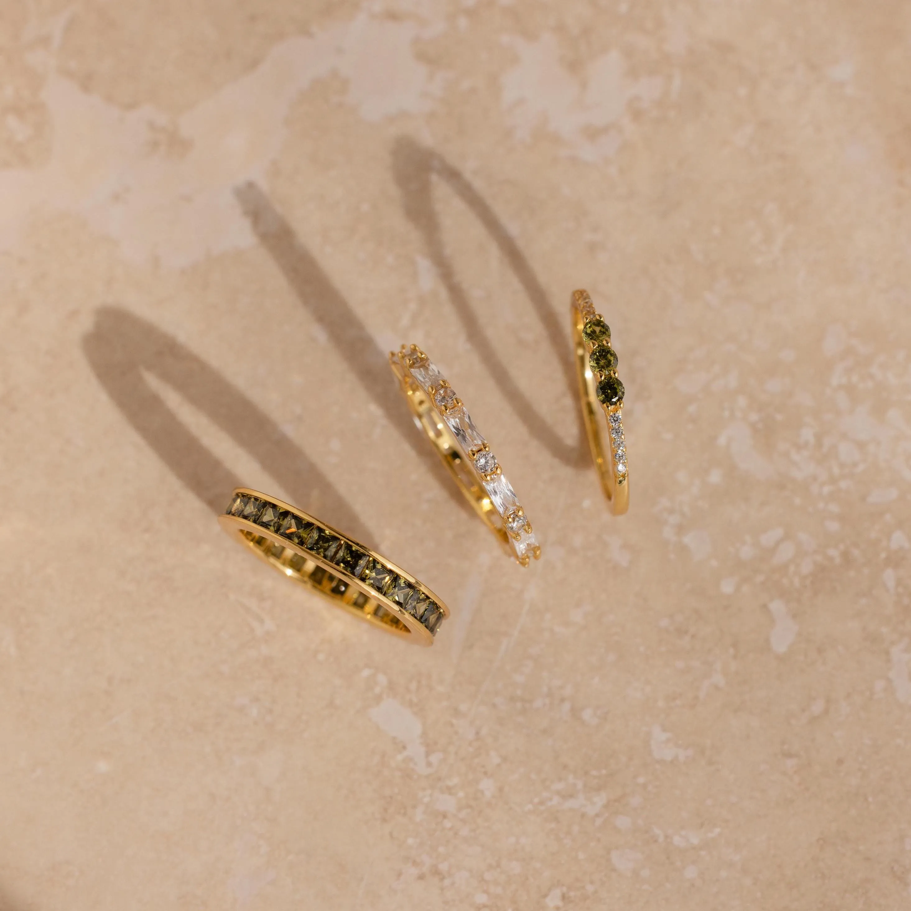 Peridot Rings Set