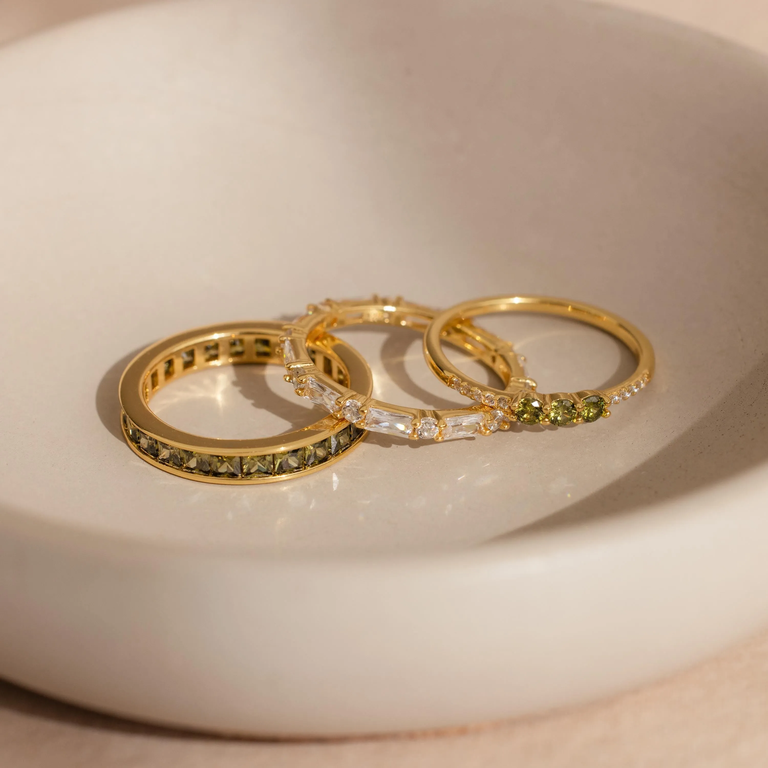 Peridot Rings Set