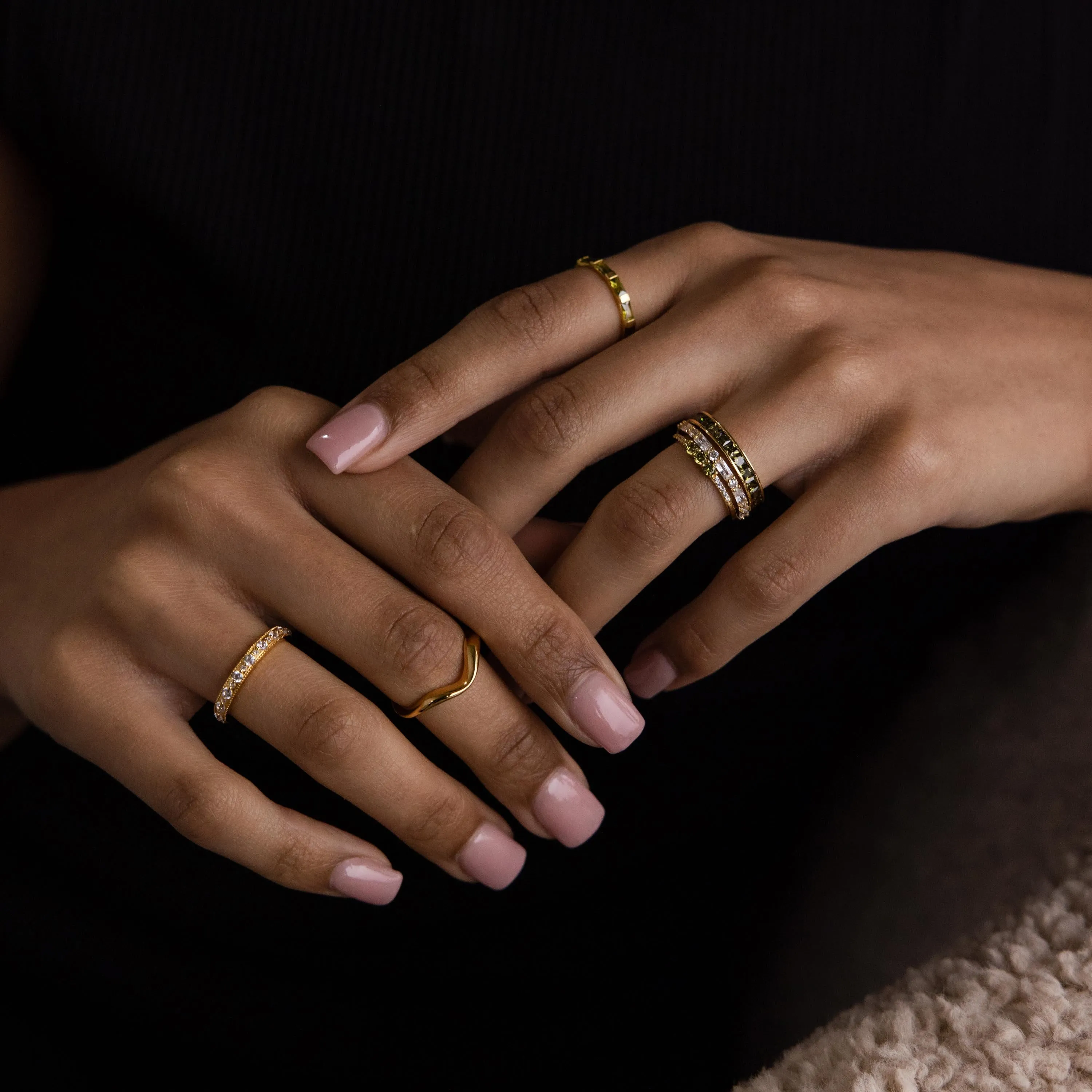 Peridot Rings Set
