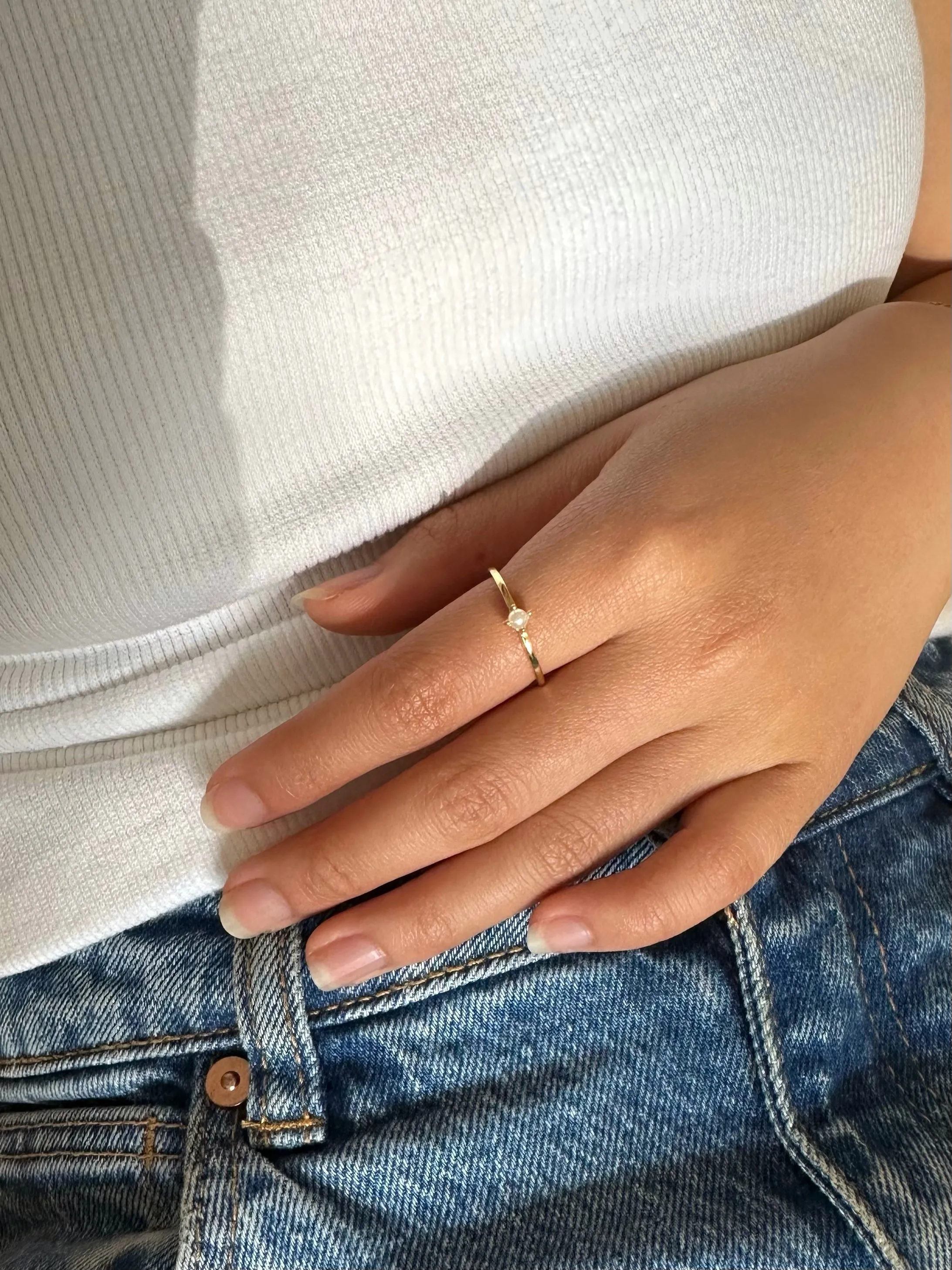 Petite Pearl Ring