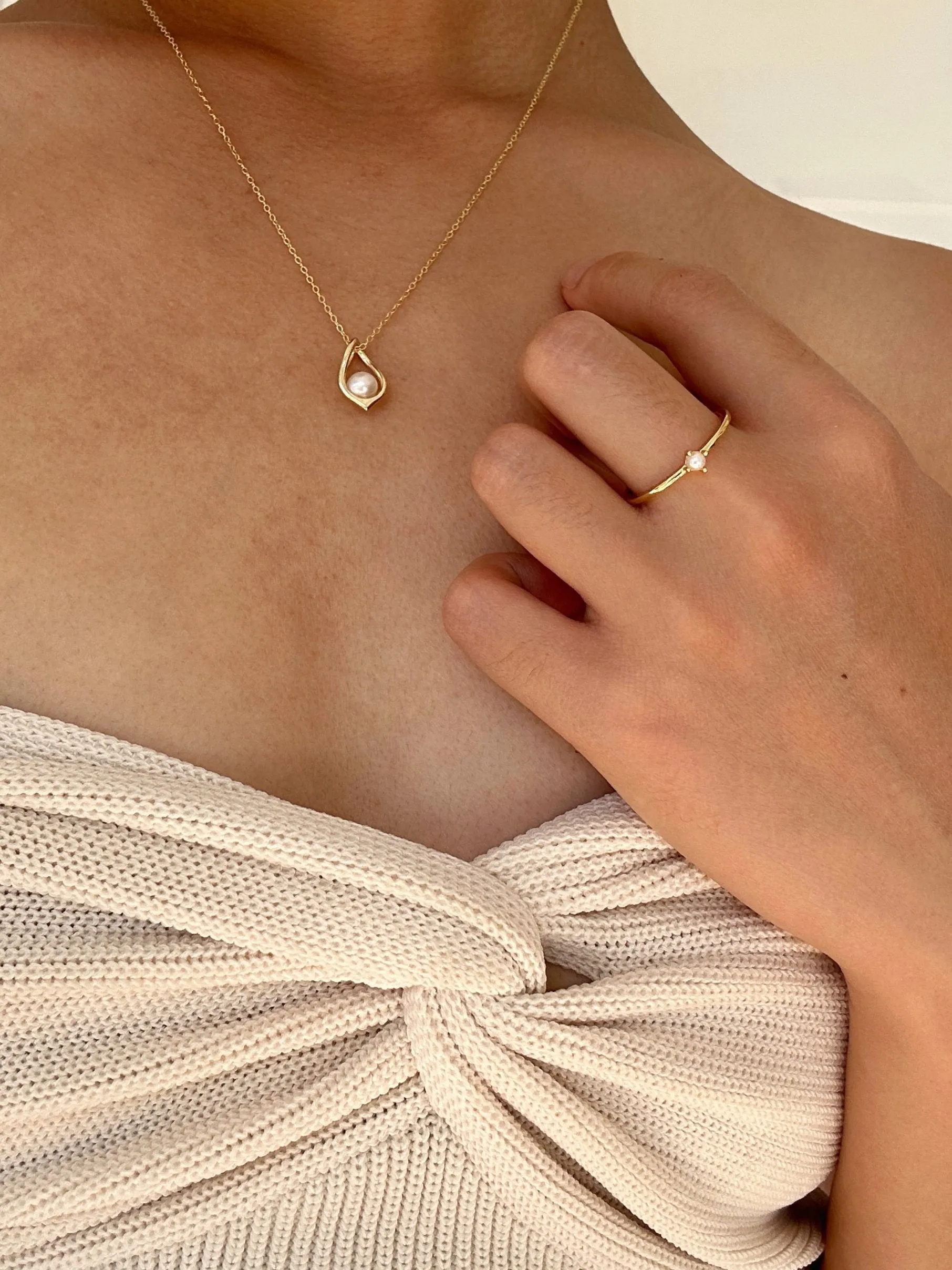 Petite Pearl Ring