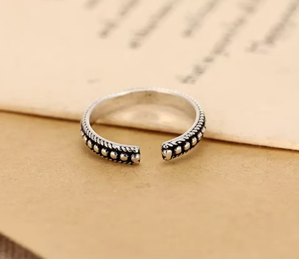 Pia | Adjustable Stainless Silver Ring