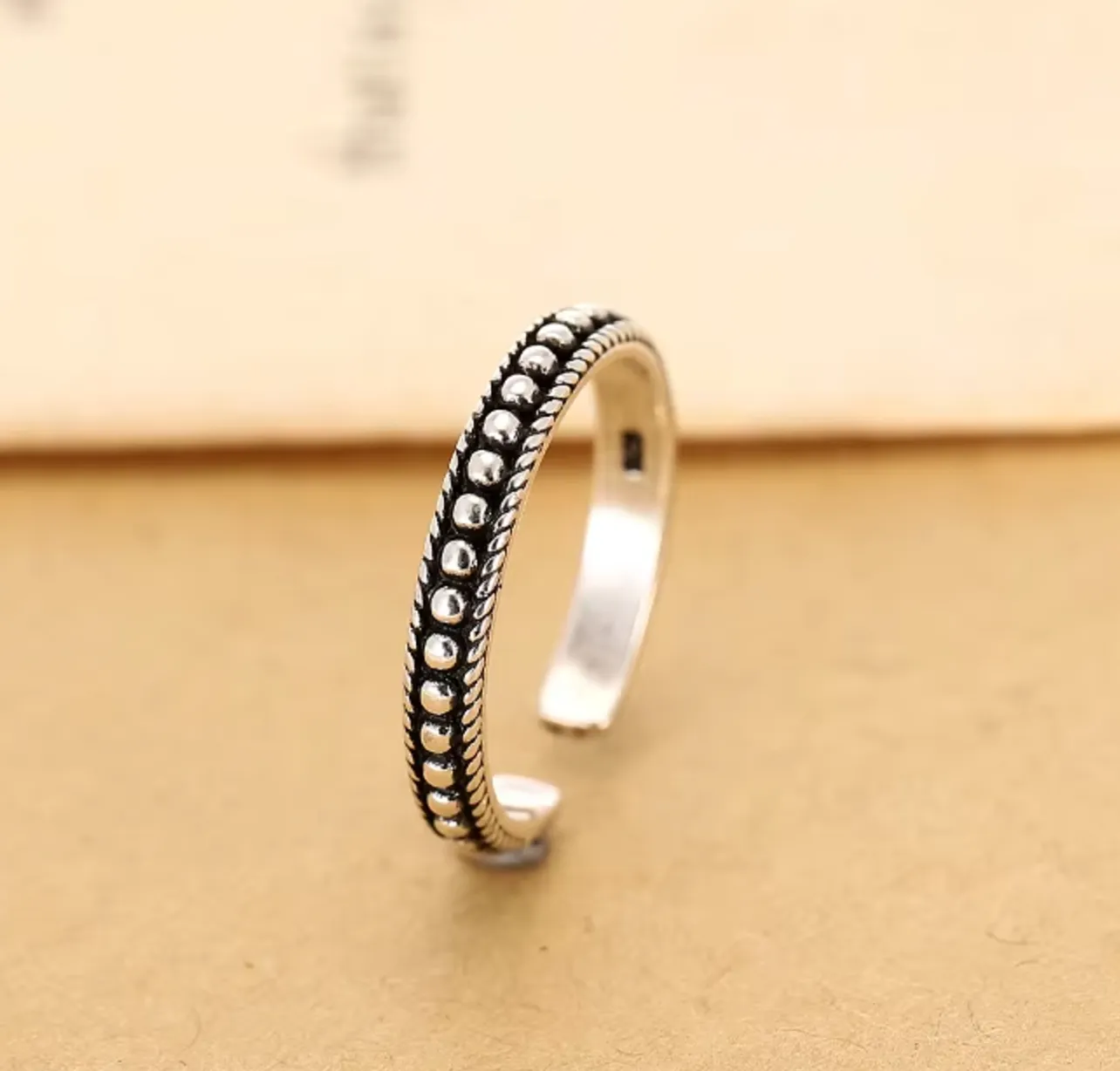 Pia | Adjustable Stainless Silver Ring