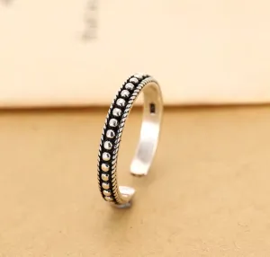 Pia | Adjustable Stainless Silver Ring