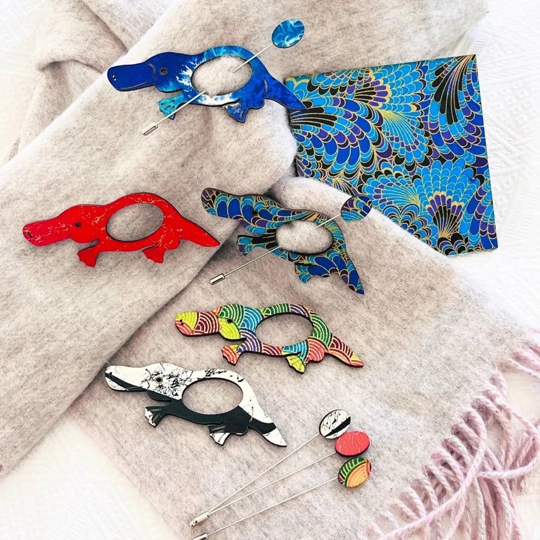 Platypus Scarf Pin (5 Colors)