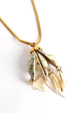 Polished Shell Pendant Necklace