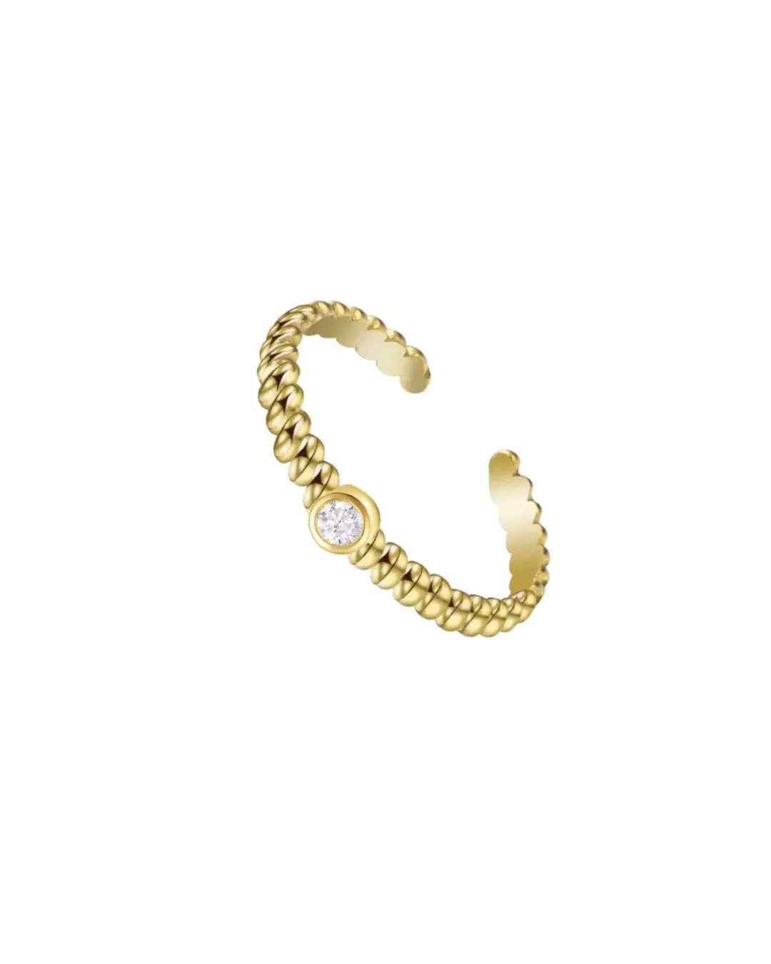Poppy | Gold Plated Adjustable Ring