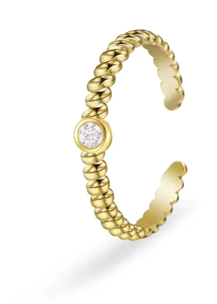 Poppy | Gold Plated Adjustable Ring