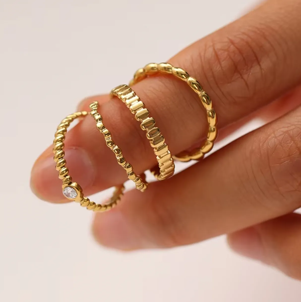 Poppy | Gold Plated Adjustable Ring