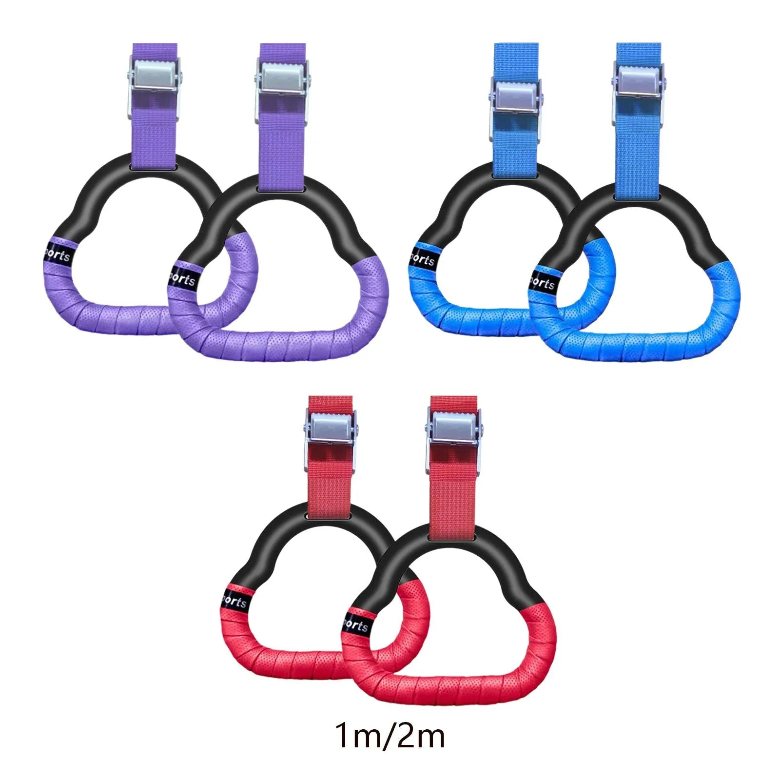 Premium Gymnastics Rings for Kids & Adults – Non-Slip Swing Rings with Adjustable Straps, High Load Capacity (150kg), Safe ABS Material for Home Fitness & Play