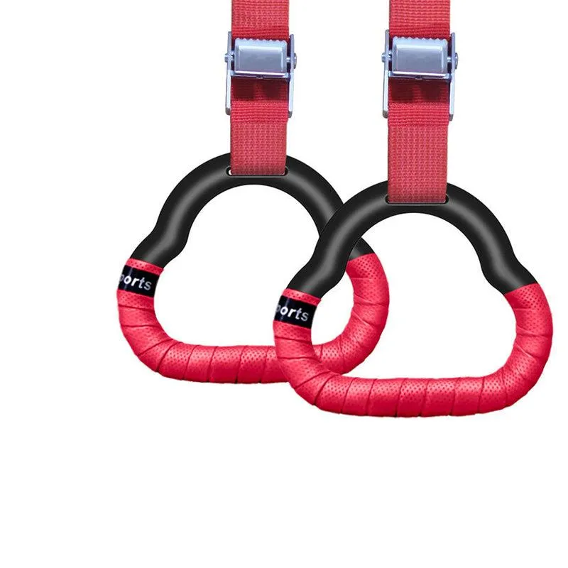 Premium Gymnastics Rings for Kids & Adults – Non-Slip Swing Rings with Adjustable Straps, High Load Capacity (150kg), Safe ABS Material for Home Fitness & Play