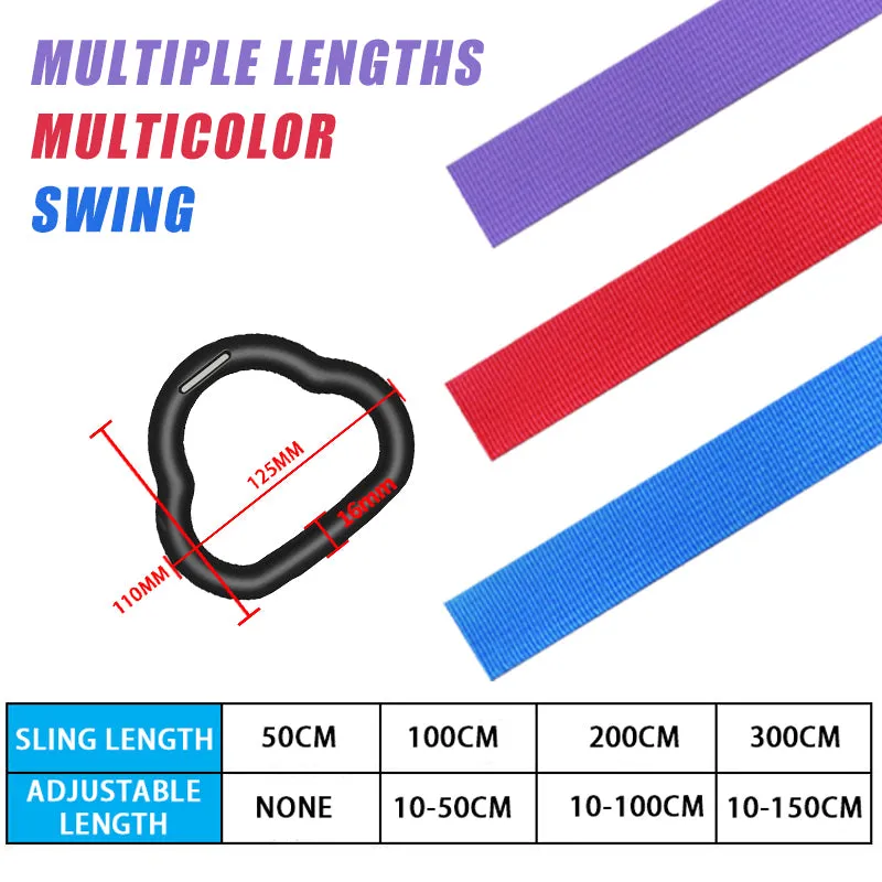 Premium Gymnastics Rings for Kids & Adults – Non-Slip Swing Rings with Adjustable Straps, High Load Capacity (150kg), Safe ABS Material for Home Fitness & Play