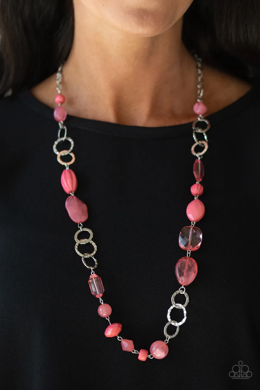Prismatic Paradise Pink Paparazzi Necklace