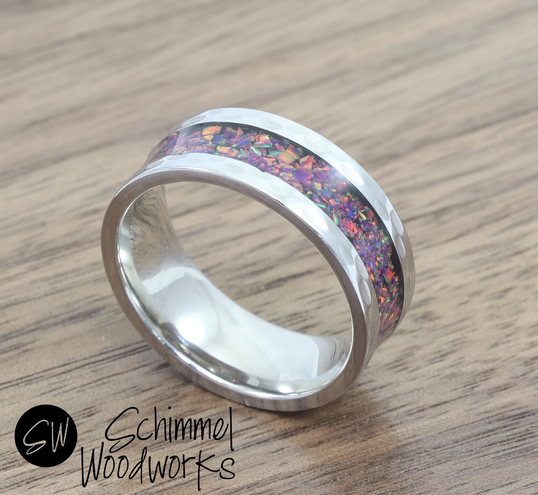 Purple Opal Ring