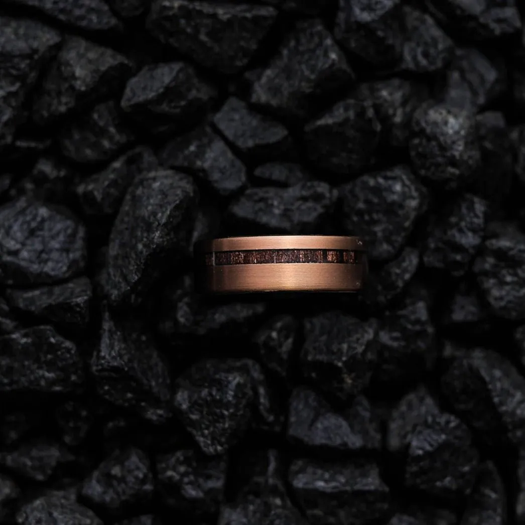 Raiden - Ebony Wood Men's Tungsten Ring