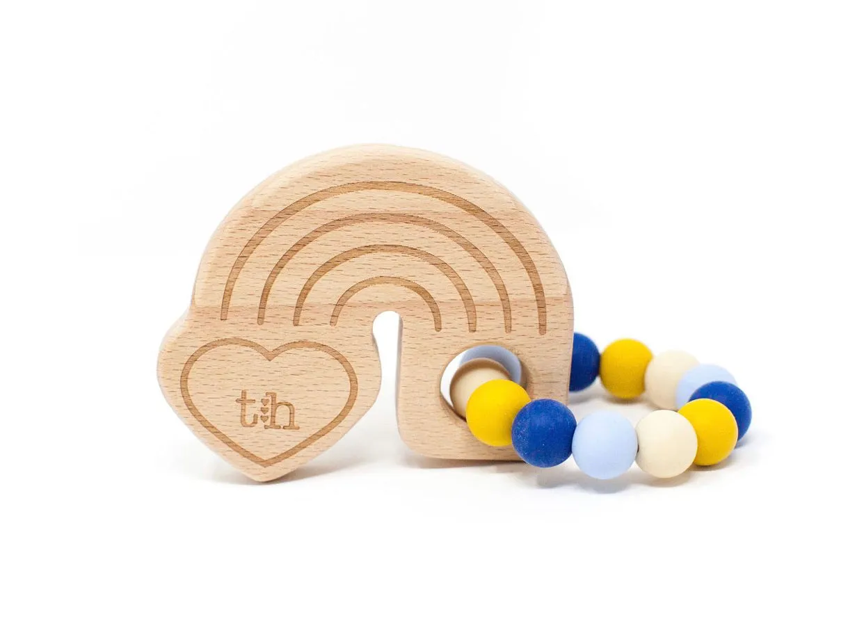 Rainbow Wooden Teether
