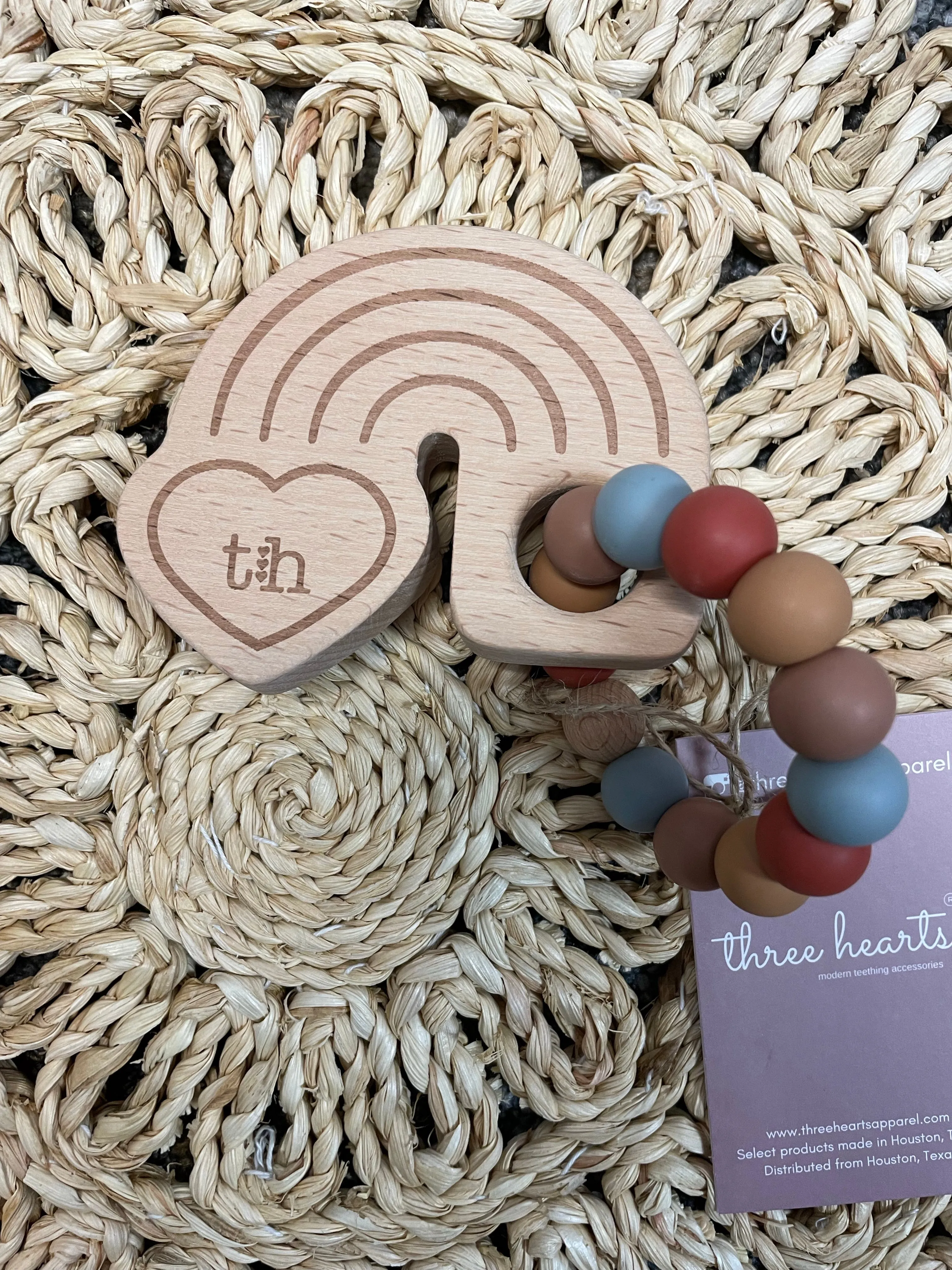 Rainbow Wooden Teether