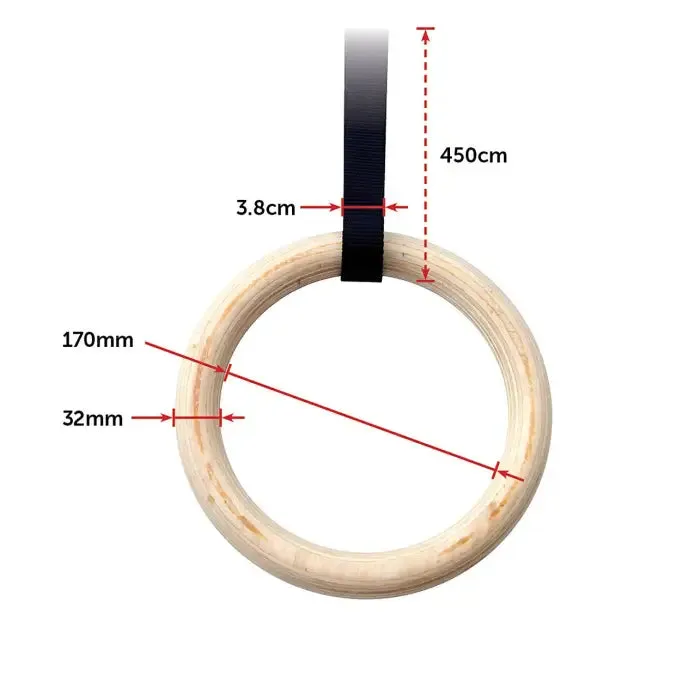 Randy & Travis Machinery Wooden Olympic Gymnastic Rings