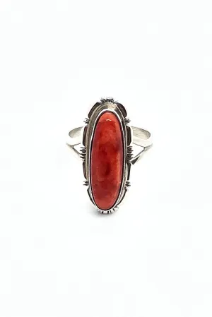 Red Spiny Shell Ring (Size 8 ½)