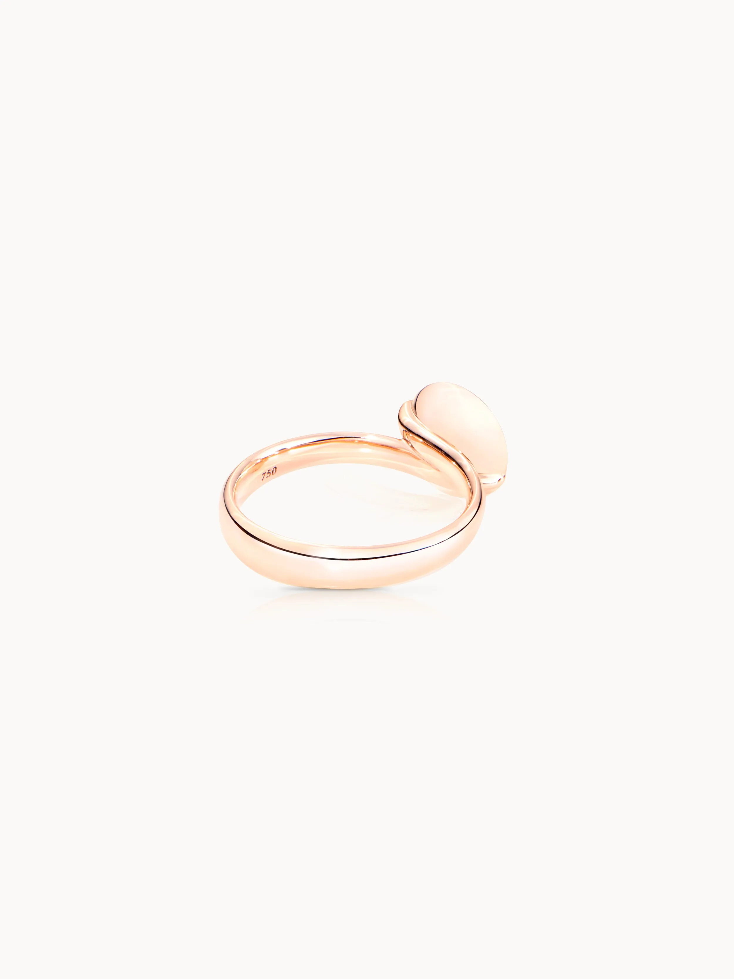 Ring BOUTON small Chalcedony pink pink Chalcedony