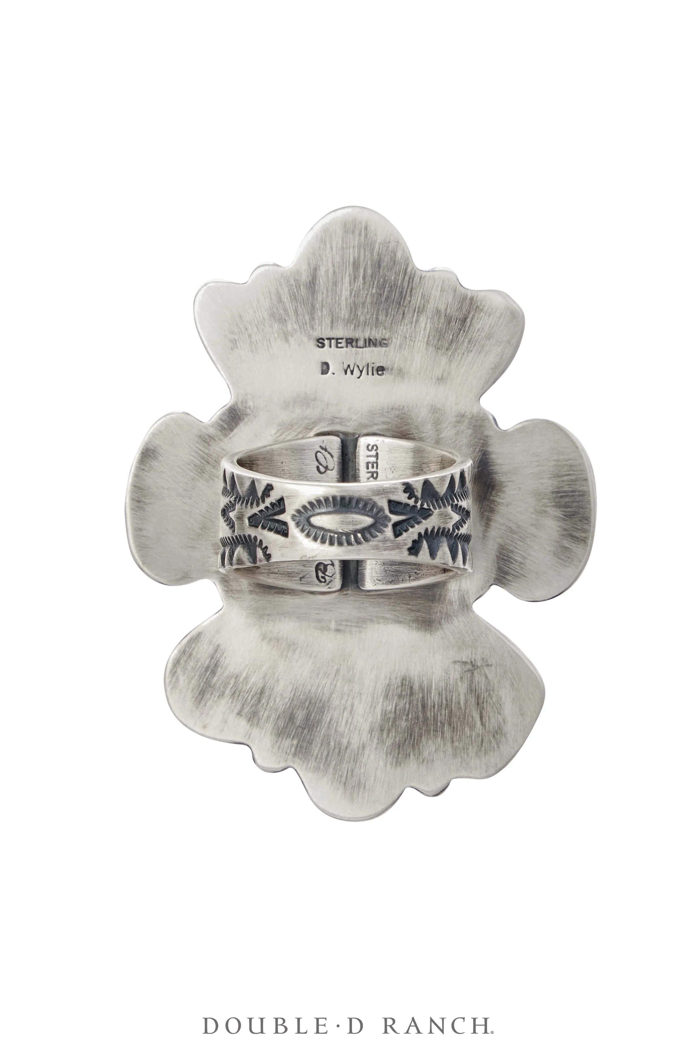 Ring, Cluster, Turquoise, Palomino Mine, Hallmark, Contemporary, 8, 1712