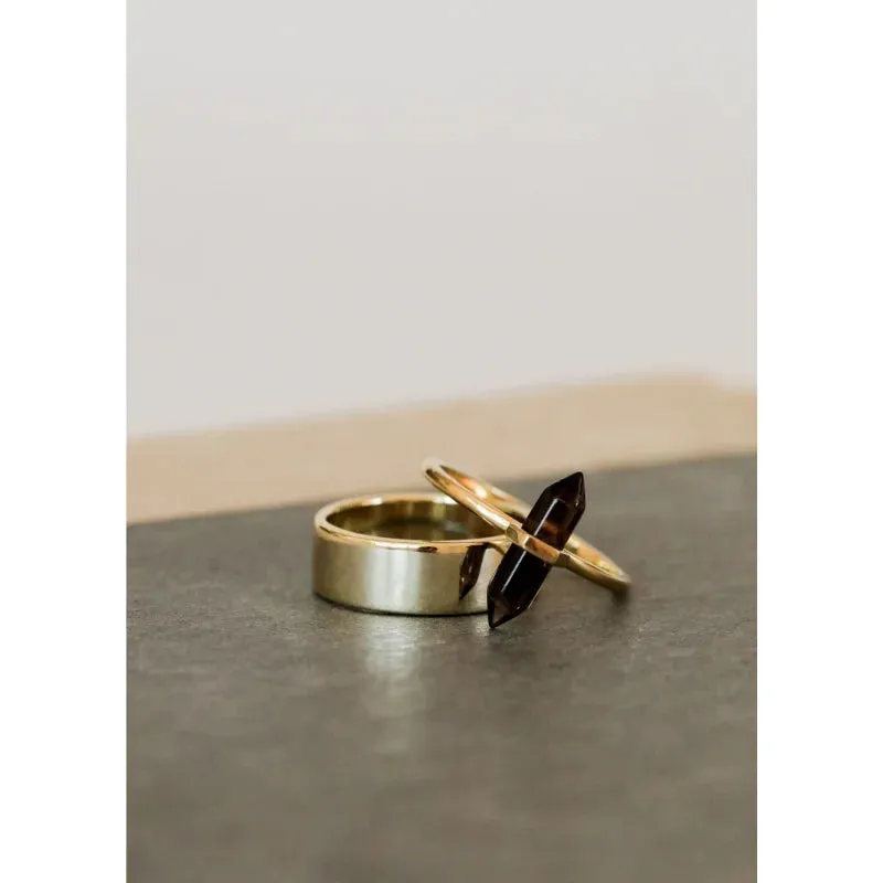 Ring | Smokey Quartz Point | JaxKelly