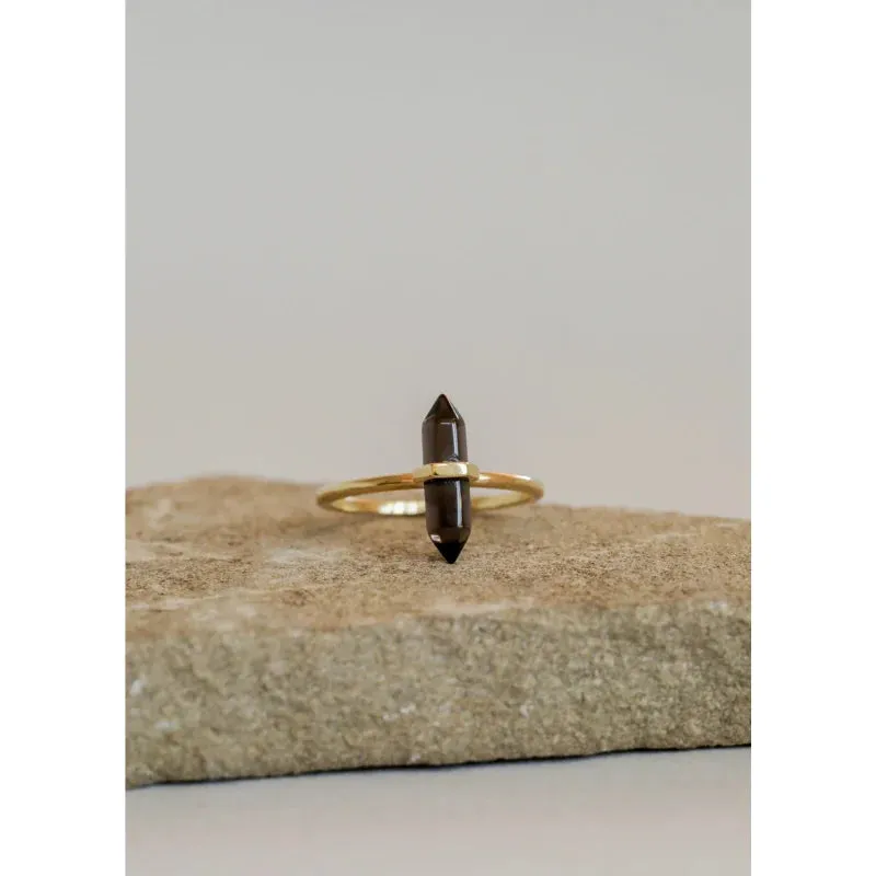 Ring | Smokey Quartz Point | JaxKelly