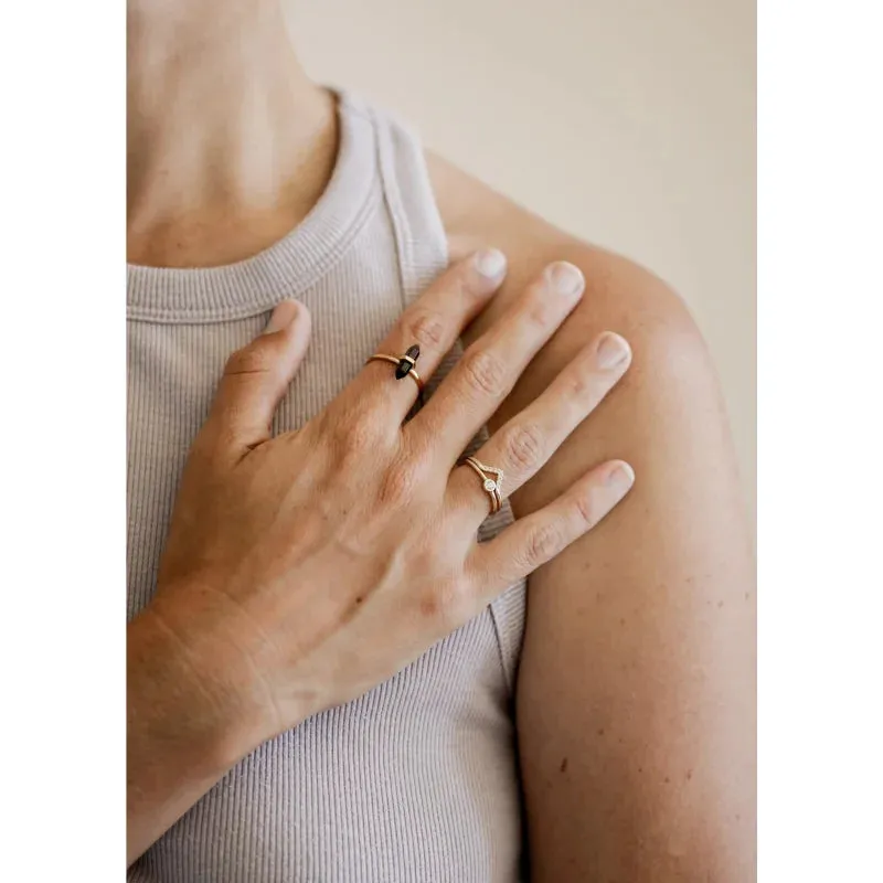 Ring | Smokey Quartz Point | JaxKelly